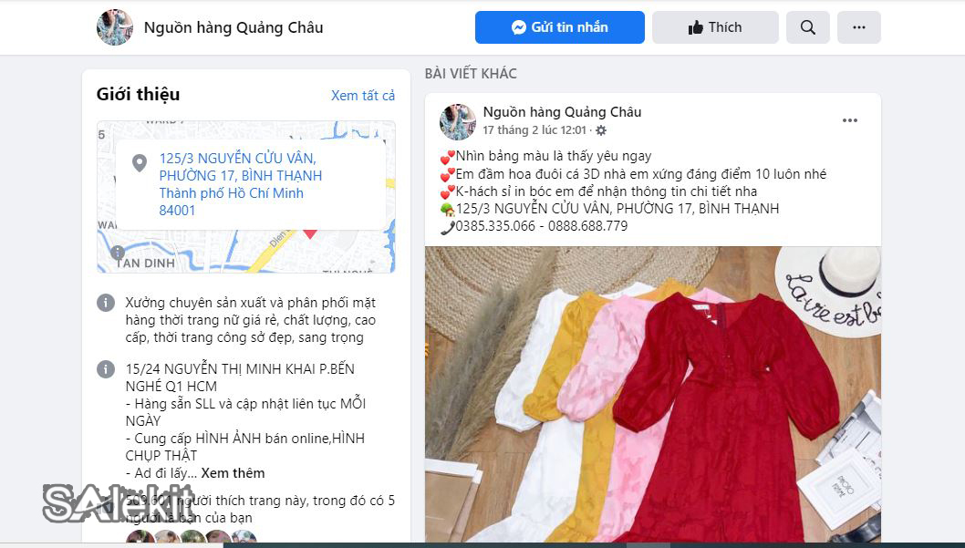 nguồn sỉ quần áo quảng châu